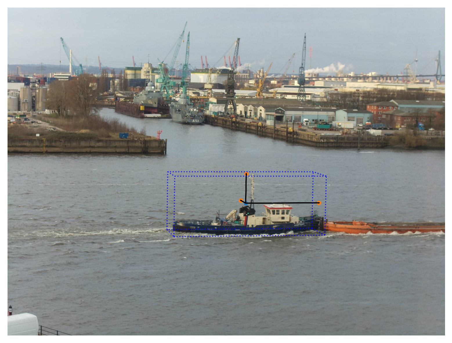 Visualised pose of the provided sample1