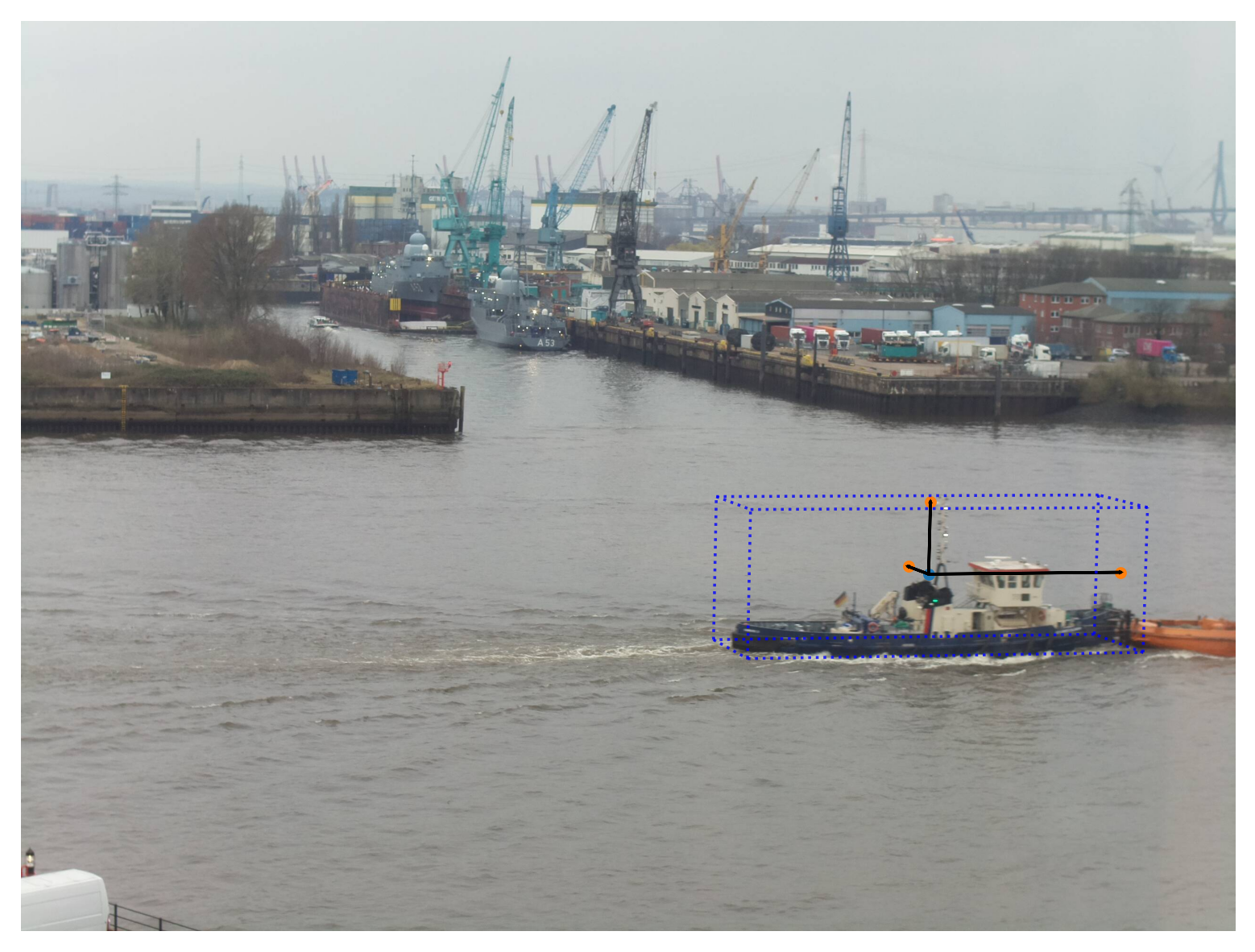 Visualised pose of the provided sample2